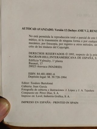Autocad avanzado, versión 12 incluye Ame v.2, r...