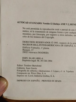 Autocad avanzado, versión 12 incluye Ame v.2, r...