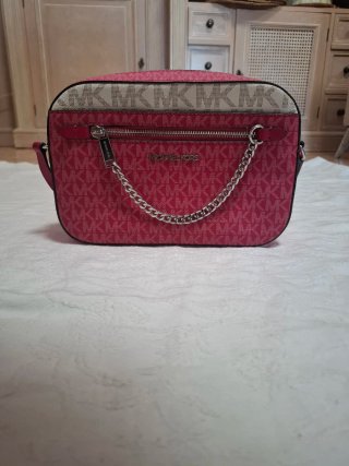 Bolso Michael Kors Beige y Rojo