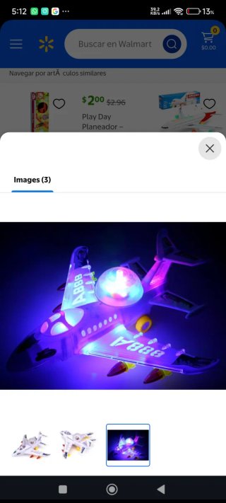 Avión de juguete Air bus con luces y sonido