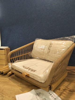 Sillón Jardín Karvia Acacia y Cuerda Trenzada