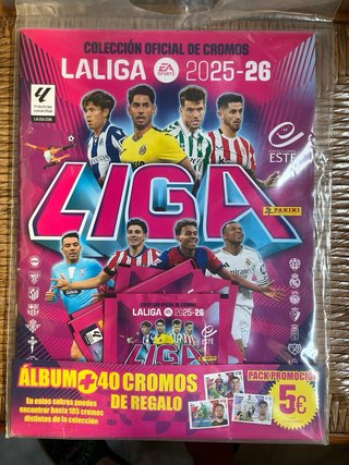 Lote cromos futbol album y sobres liga este 2026