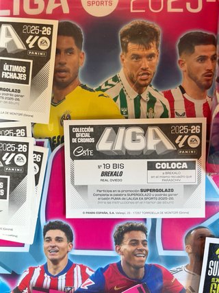 Lote cromos futbol album y sobres liga este 2026