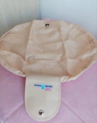 Pochette morbida colore beige