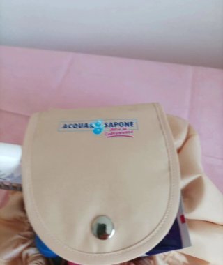 Pochette morbida colore beige