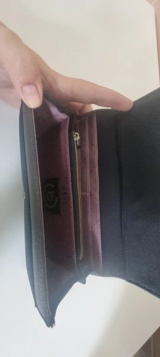 Cartera grande Bugatti negra