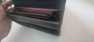 Cartera grande Bugatti negra
