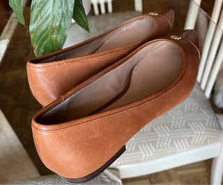 Bailarinas Ralph Lauren Piel Marrón