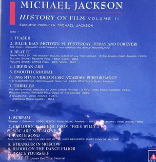 DVD DOBLE PRECINTADO-MICHAEL JACKSON-HISTORY ON II
