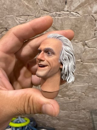 Doc Brown Hot Toys Regreso al Futuro 2 Cabezas