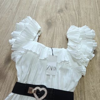 Vestido mini plisado