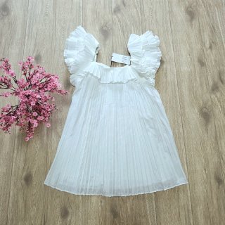 Vestido mini plisado