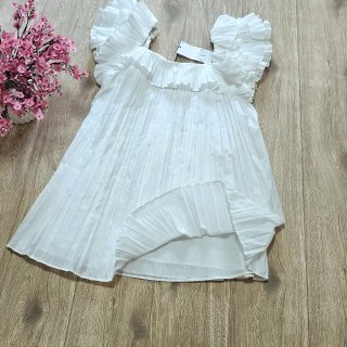 Vestido mini plisado
