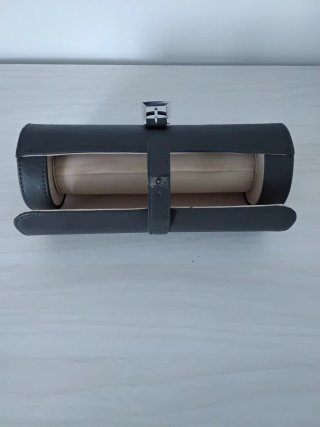 Porta cravatte/cinture grigio e beige
