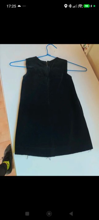 Vestido infantil comparsa estudiantes negro