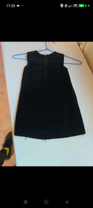 Vestido infantil comparsa estudiantes negro