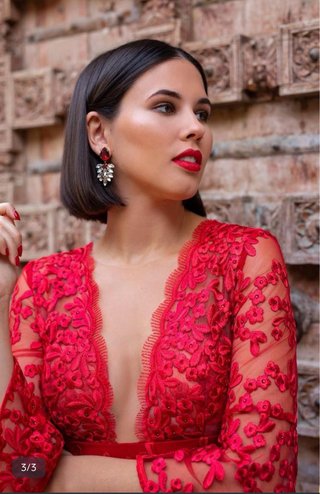 Vestido Silvia Navarro Rojo