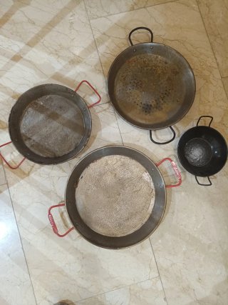 Paelleras metálicas (Set de 4)