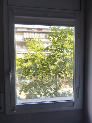 Estor Cortina Plisada Sin Taladrar 80x120cm