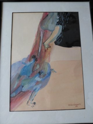 Acuarela Pedro González 1989. 20×30