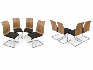 Juego 4 Sillas Comedor Madera y Metal