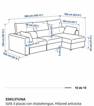 Sofá ESKILTUNA IKEA