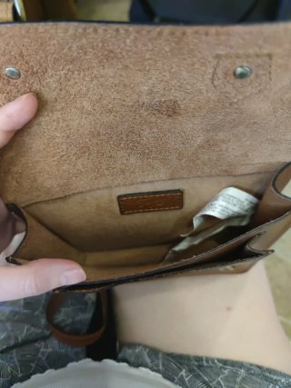 Bolso Piel Zara Marrón