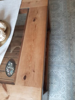 Mesa de centro madera y cristal