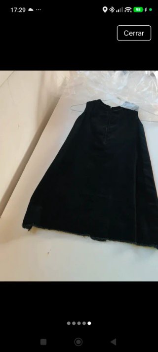 Vestido infantil comparsa estudiantes negro