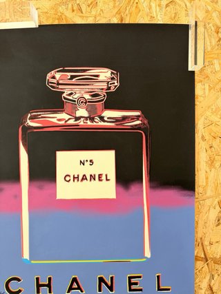 Manifesto originale Andy Warhol 1977 Chanel N°5