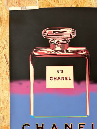 Manifesto originale Andy Warhol 1977 Chanel N°5