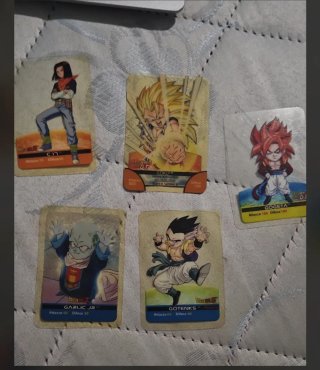 Dragon Ball GT Lamincards Edibas e 6 carte 3D