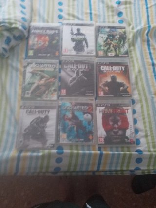 Lote 9 Juegos PS3: Call of Duty, Uncharted, Minecr