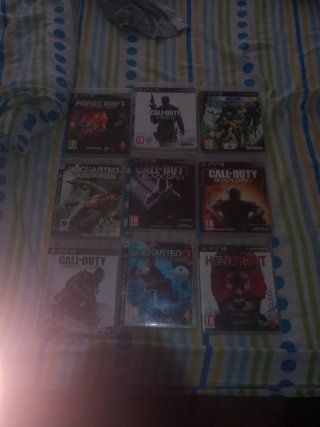 Lote 9 Juegos PS3: Call of Duty, Uncharted, Minecr