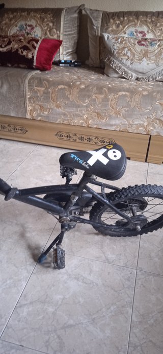 Bicicleta infantil negra