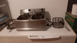 Freidora industrial doble Beckers
