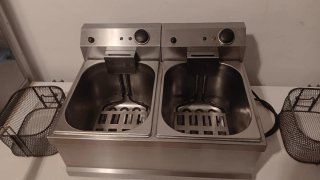 Freidora industrial doble Beckers