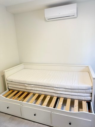 Diván Cama Ikea HEMNES Blanco con Colchones