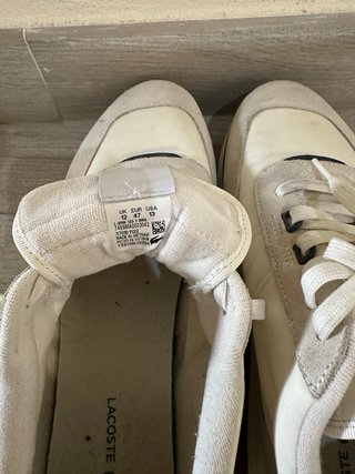Zapatillas Lacoste Blancas y Azul Marino 47