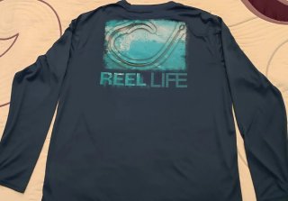 Camiseta Reel Life Manga Larga Azul