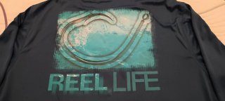 Camiseta Reel Life Manga Larga Azul