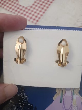 Pendientes Vintage Chapados Oro 90s nuevo sin estr