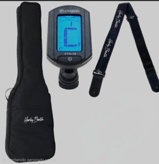 Bajo Eléctrico Negro. Harley Benton E-Bass.