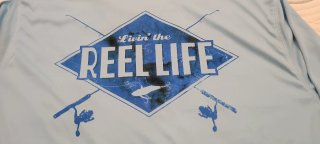 Camiseta Reel Life Manga Larga Azul