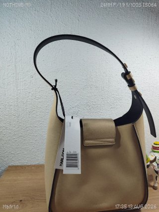 Karl Lagerfeld bolso Beige y Negro