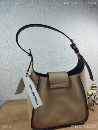 Karl Lagerfeld bolso Beige y Negro