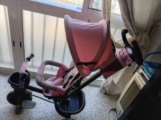 Triciclo infantil rosa