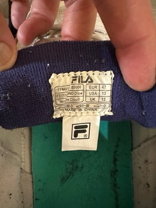 Zapatillas Fila Talla 47 Gris y Blanco