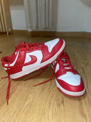 Nike Dunk Low Rojo y Blanco