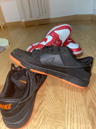 Nike Dunk Low Rojo y Blanco
